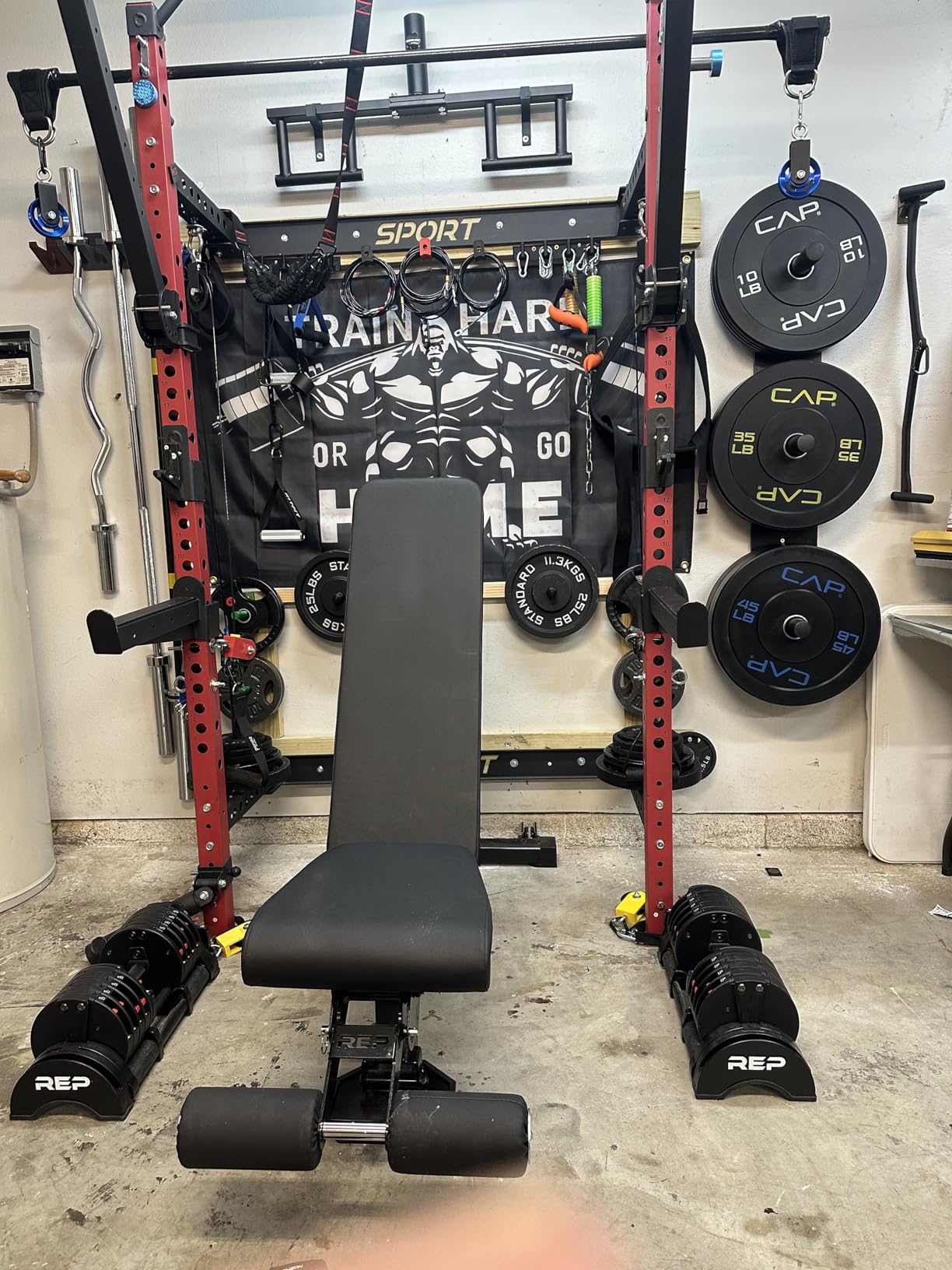 Rep Fitness Quickdraw Adjustable Dumbbells, Multiple weight ranges available including: 5-30, 5-40,5-50 and 5-60 lbs customer photo 2