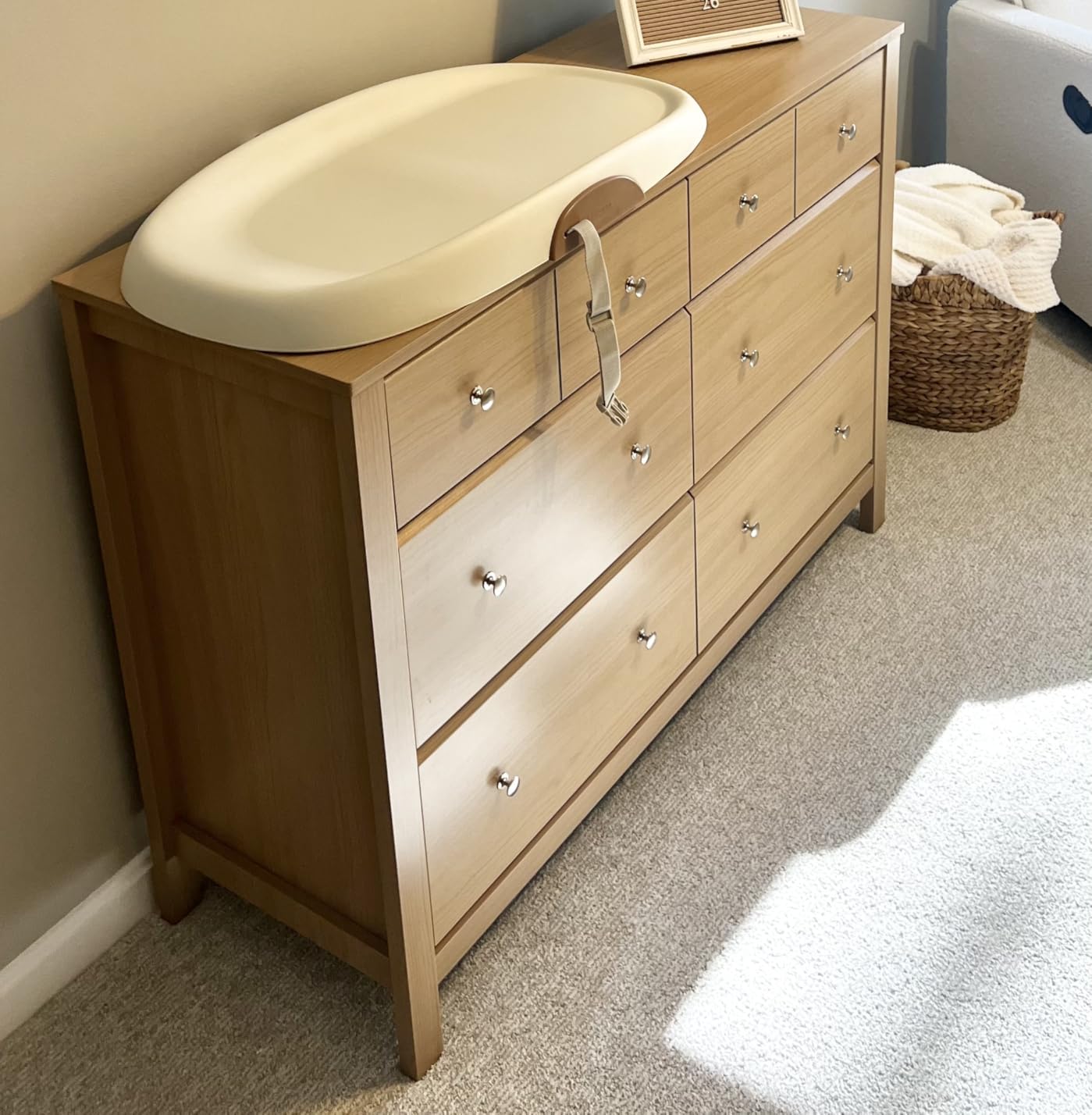 Storkcraft Horizon 3 Drawer Chest with Removable Changing Topper (Driftwood) - GREENGUARD Gold Certified Nursery Dresser, Kids' Storage Chest with Organizer, Durable and Stylish 3-Drawer Design customer photo 1