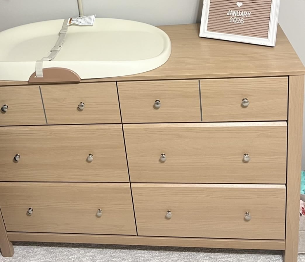 Storkcraft Horizon 3 Drawer Chest with Removable Changing Topper (Driftwood) - GREENGUARD Gold Certified Nursery Dresser, Kids' Storage Chest with Organizer, Durable and Stylish 3-Drawer Design customer photo 2