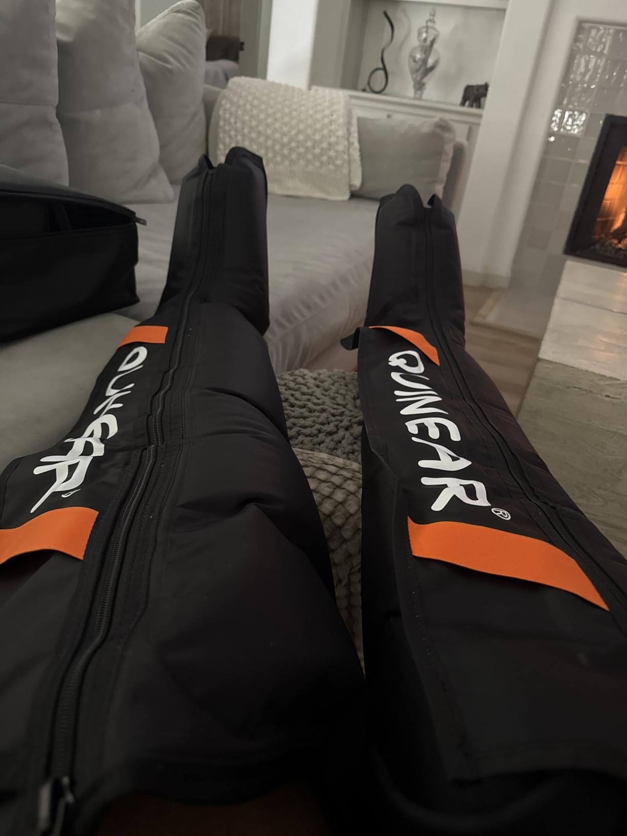 QUINEAR Professional Leg Recovery System, Cordless Air Compression Boots with Sequential Compression, Leg and Foot Massager, Fast Recovery Therapy for Athletes, FSA-HSA Eligible customer photo 1