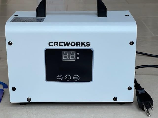 CREWORKS Digital Ozone Generator, 38000 mg/h High Capacity Ozone Machine for Car Home Smoke Pet Odor Removal, Commercial Ozone Odor Eliminator Air Purifier with Adjustable Settings for 3200 sq ft Room customer photo 2