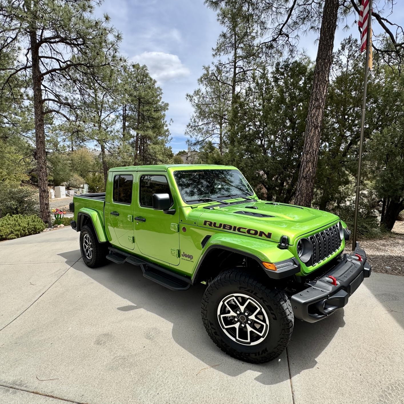 for JK Running Boards Side Steps Compatible with 2007-2018 Jeep Wrangler JK JKU Unlimited 4 Doors, Two Stairs Design Heavy-Duty Steel Nerf Bars Bolt-on Step Plates Rock Sliders Rail, Black customer photo 2