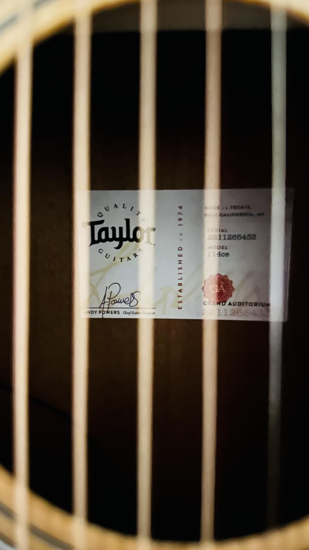 Taylor Grand Auditorium Acoustic-Electric Guitar customer photo 1