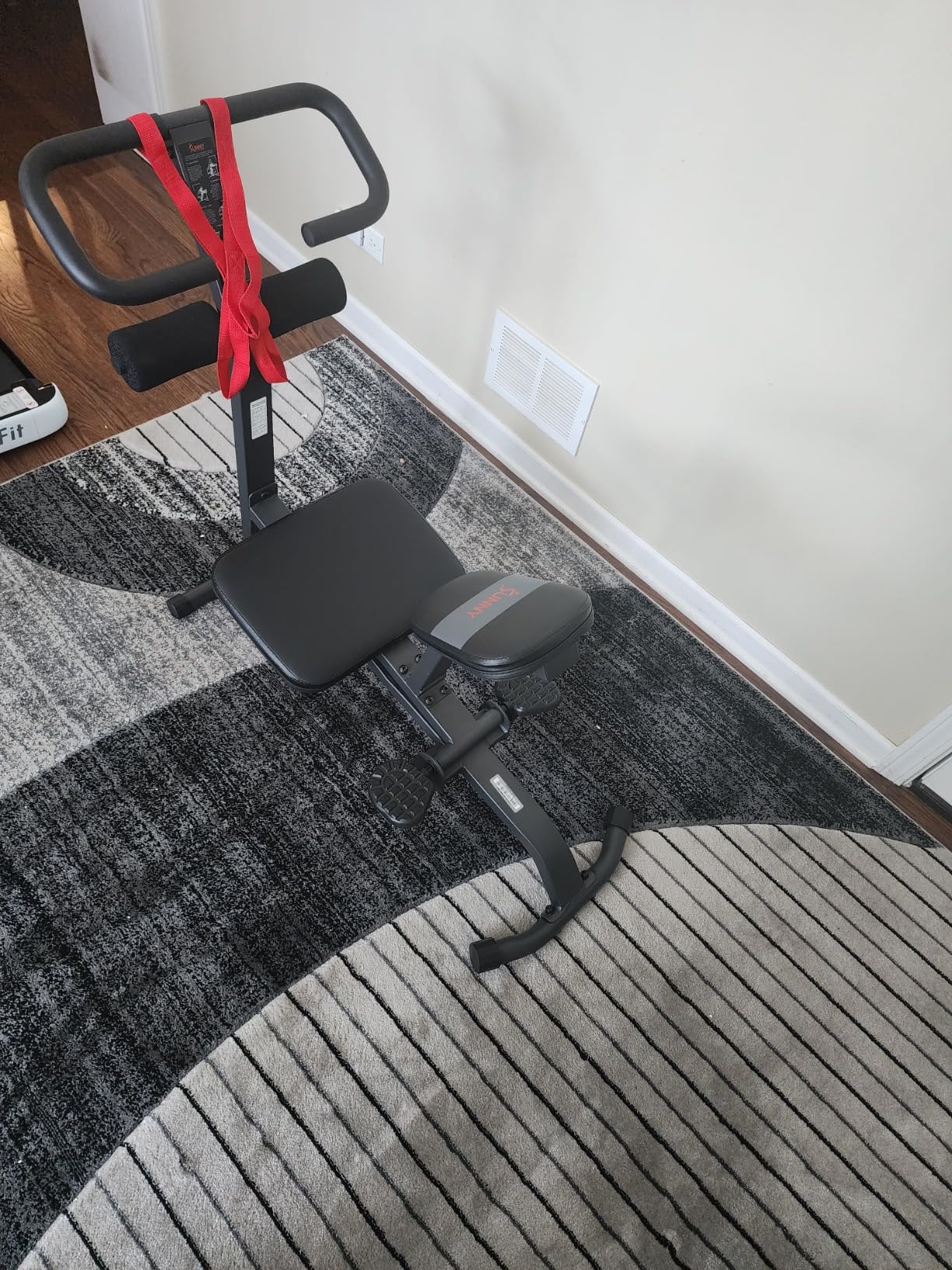 Sunny Health & Fitness Full Body Traction & Stretch Machine for Lumbar Stretching, Flexibility Training, Mobility Support, and Optional Decompression Bench/Table customer photo 2
