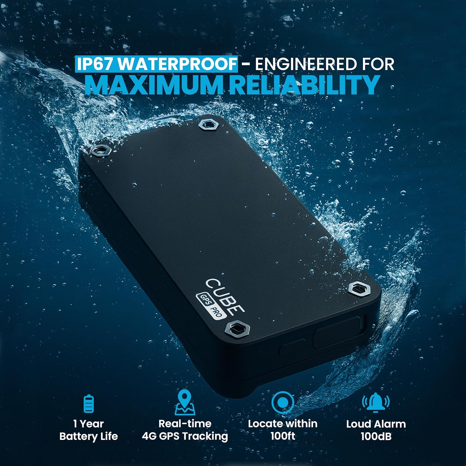 Cube Pro GPS Tracker for Vehicles with Built-in 1 Year Battery - IP67 Waterproof Real Time GPS Tracker for Cars - iOS & Android Compatible - Hidden Magnetic Tracking Device for Cars, Fleets, Trailers customer photo 2