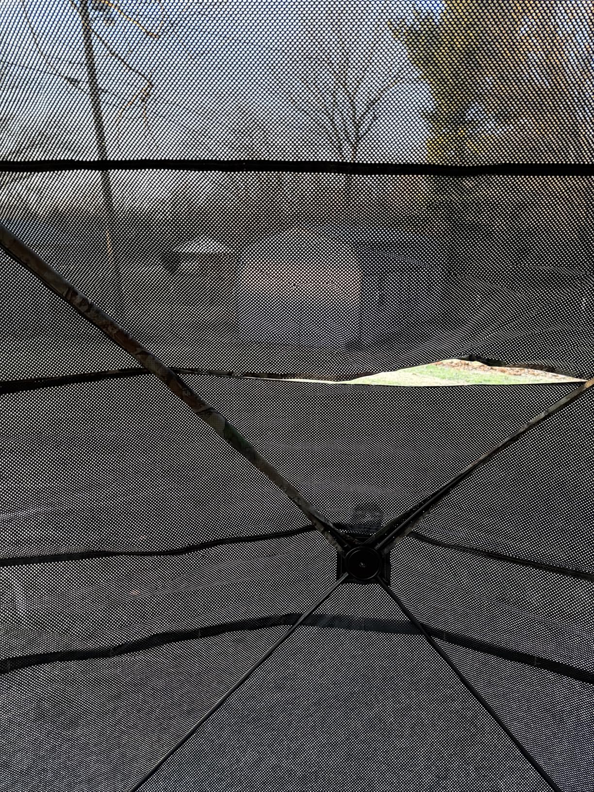 FUNHORUN Hunting Blind with Floor Mat, 360 See Through Ground Blind, Pop Up customer photo 2