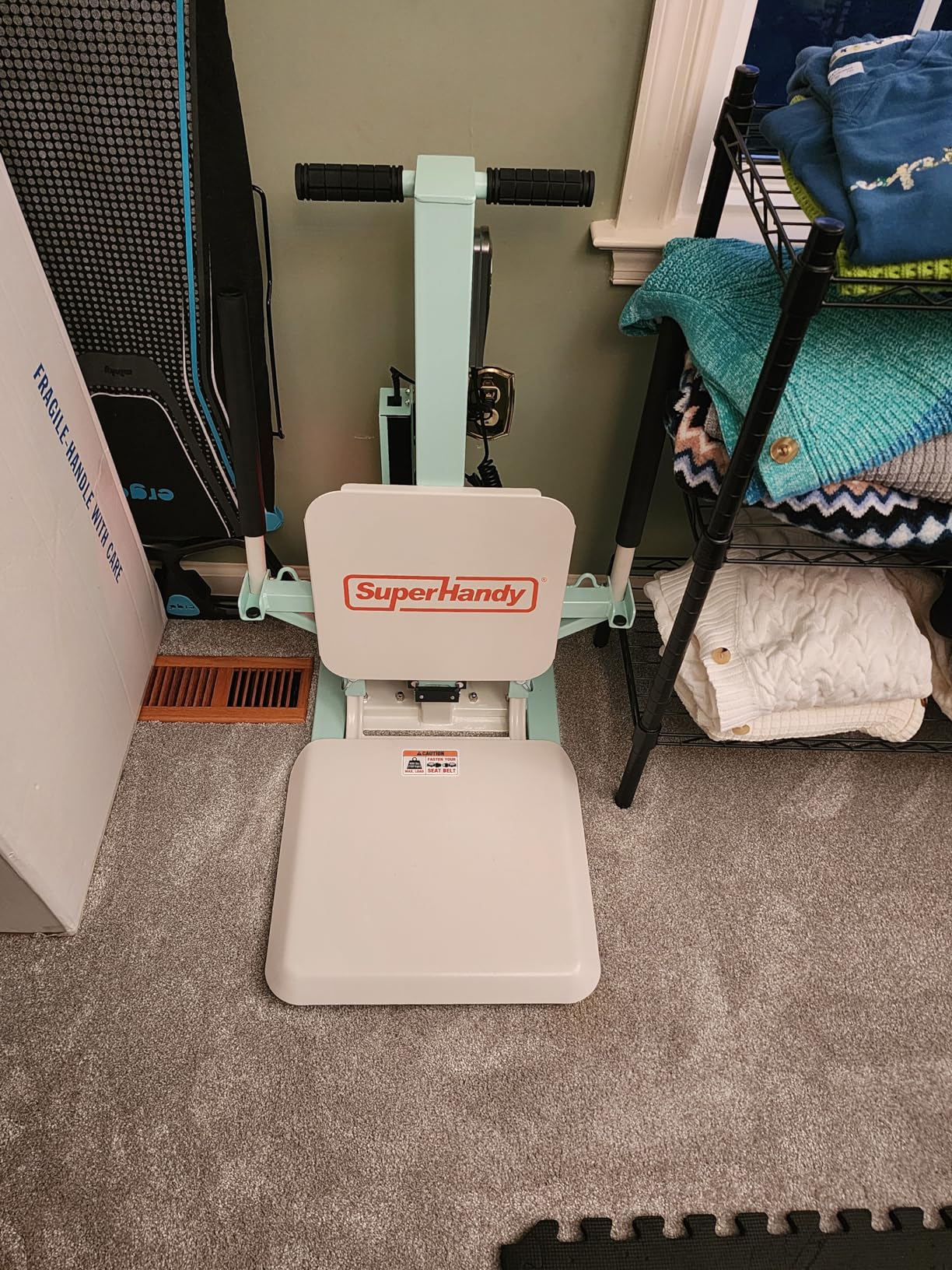 SuperHandy GoRise FC Electric Floor to Chair Lift for Seniors and People with Disabilities - 400 Lbs Capacity, Seating Transfer Assistance, Magnetic Remote [Patent Pending] customer photo 3
