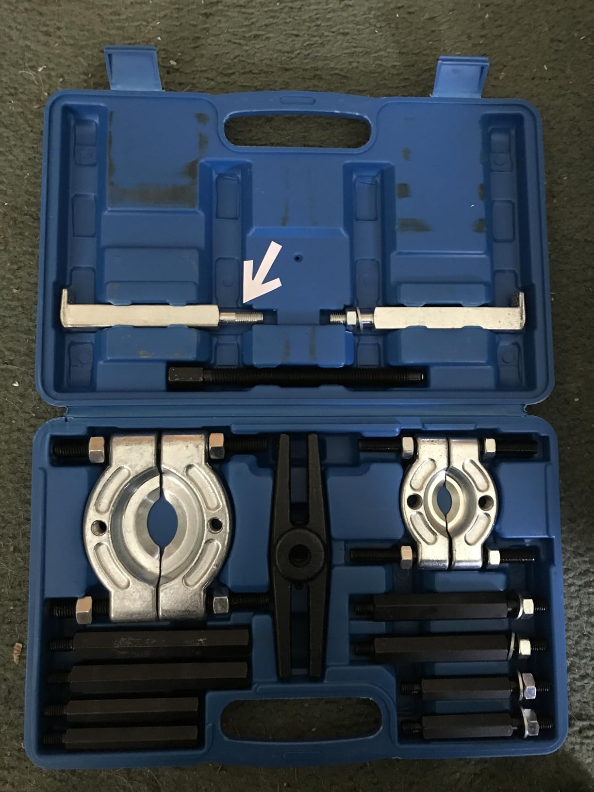 Heavy Duty 5-Ton Bearing Puller Set | 14PCS Wheel Hub Axle Puller Kit, 2