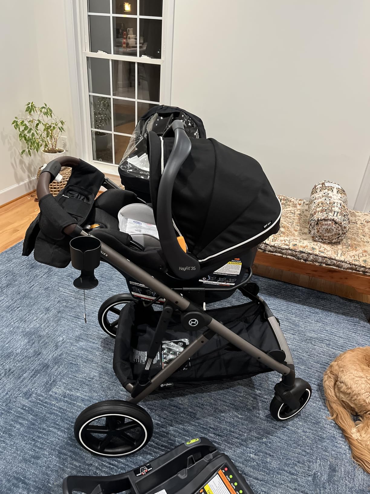 Cybex Gazelle S All-in-One Toddler and Baby Stroller with Over 20 Modular Configurations, Ergonomic Near-Flat Recline, Shopper Basket, and Compact Fold, Moon Black, Black Frame customer photo 2