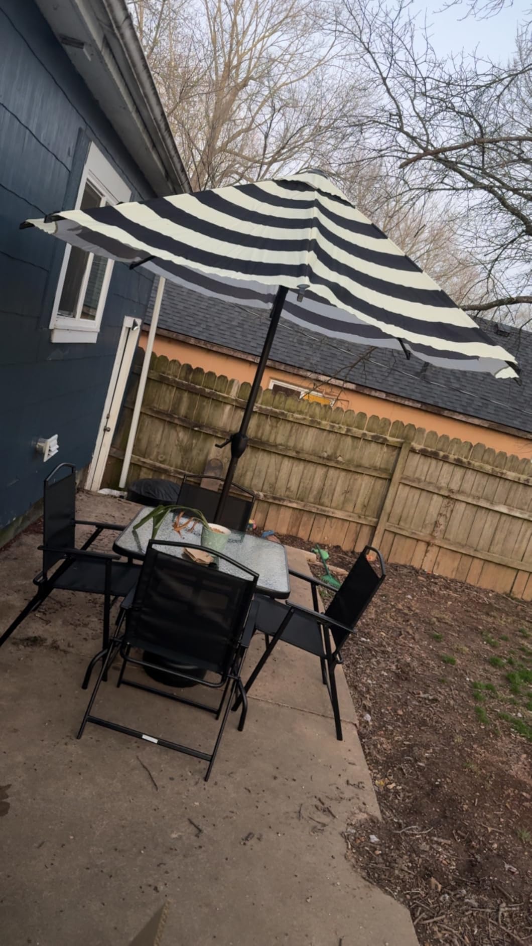 Abba Patio 9FT Lyon Outdoor Patio Umbrella Outdoor Table Umbrella with Push Button Tilt and Crank Market Umbrella 8 Sturdy Ribs UV Protection Waterproof for Garden Deck Backyard Pool Dark Green customer photo 1