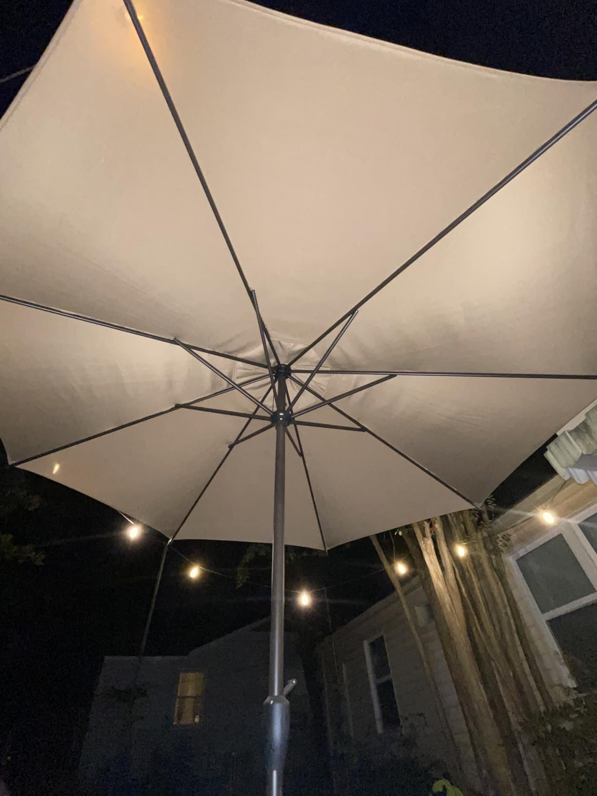 Abba Patio 9FT Lyon Outdoor Patio Umbrella Outdoor Table Umbrella with Push Button Tilt and Crank Market Umbrella 8 Sturdy Ribs UV Protection Waterproof for Garden Deck Backyard Pool Dark Green customer photo 2