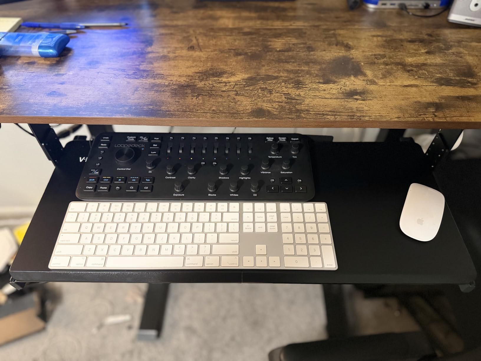 VIVO Large Height Adjustable Under Desk Keyboard Tray, 27 x 11 inch Slide-Out Platform Computer Drawer for Typing, Black, MOUNT-KB27HB customer photo 1