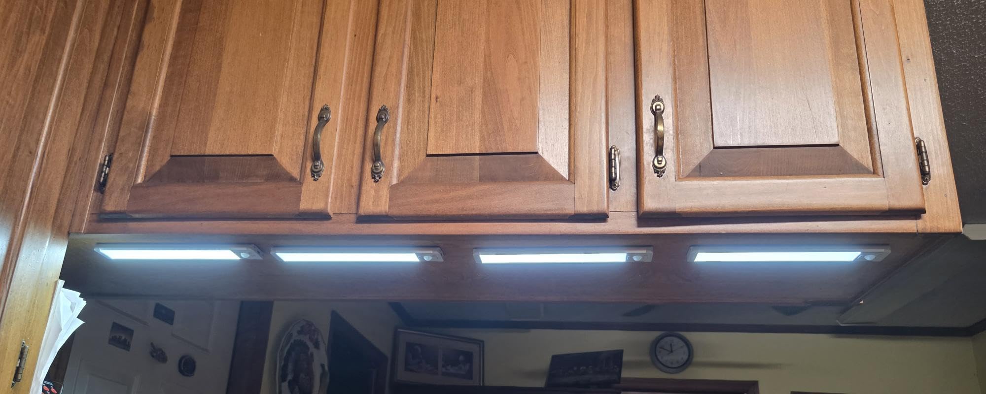 14.7inch Under Cabinet Lighting, 2 Pack Rechargeable Motion Sensor Light Indoor, 5 Levels Dimmable Magnetic Closet Lights, Wireless Under Counter Lights for Kitchen, Stairs,Hallway customer photo 2