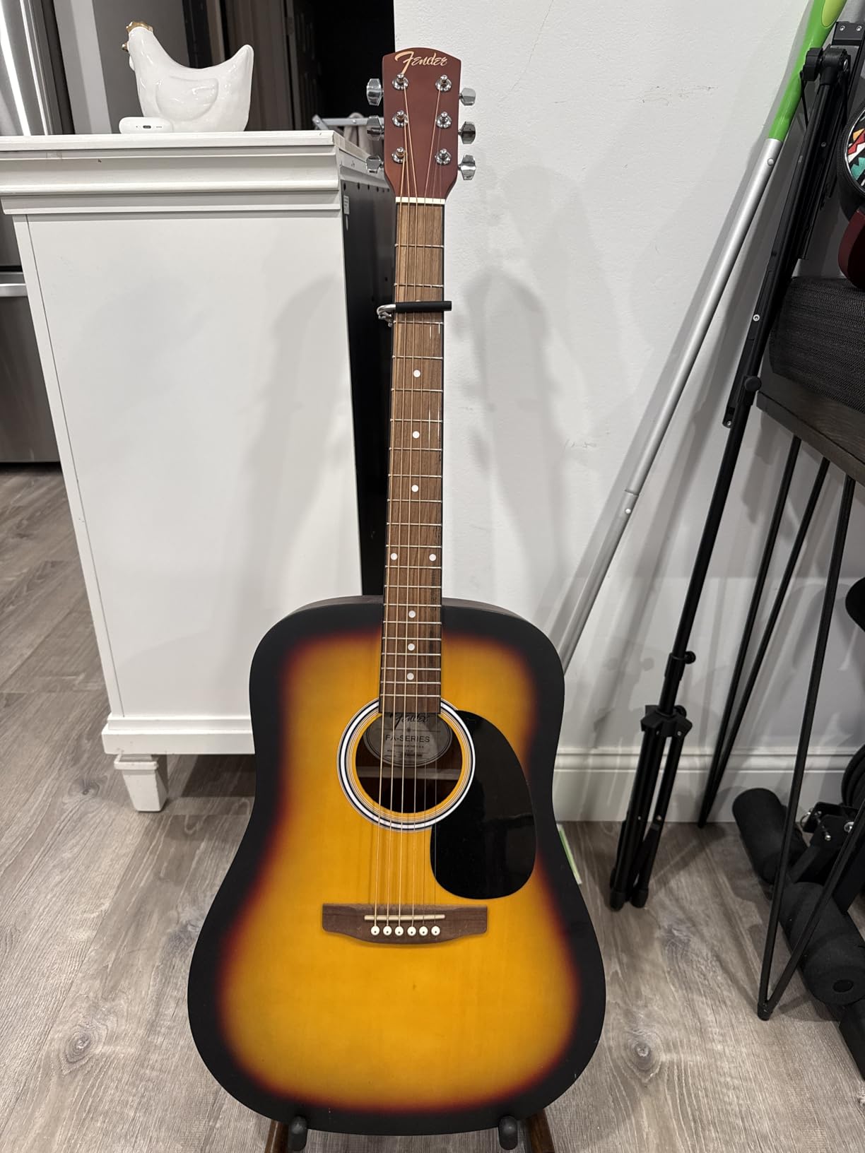 Fender FA-25N 3/4 Size Nylon String Acoustic Guitar, Beginner Guitar, with 2-Year Warranty, Perfect Beginner Guitar for Kids that is Easy on Fingers, Includes 3 Months of Free Lessons, Natural customer photo 1