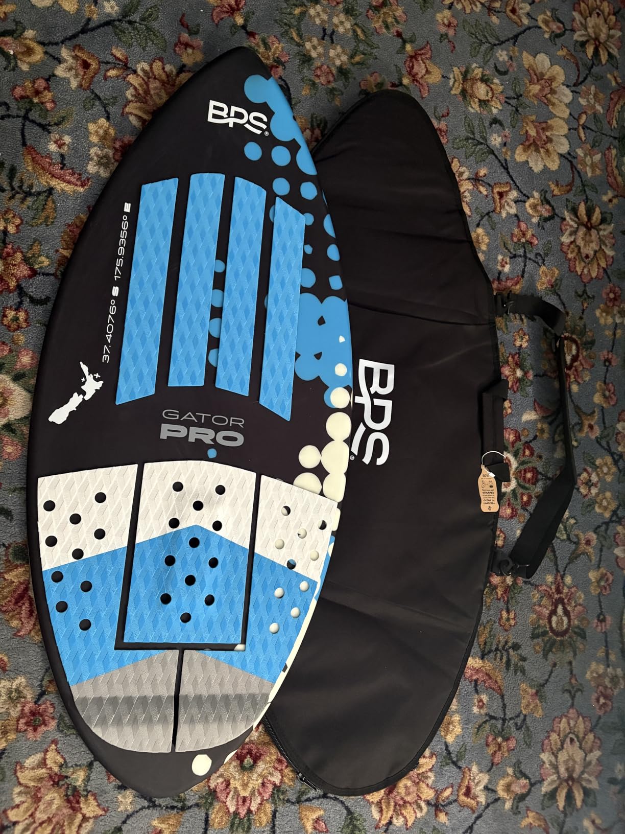 BPS New Zealand 'Gator PRO' High Performance Fiberglass Skimboard with Optional Padded Carry Bag customer photo 2