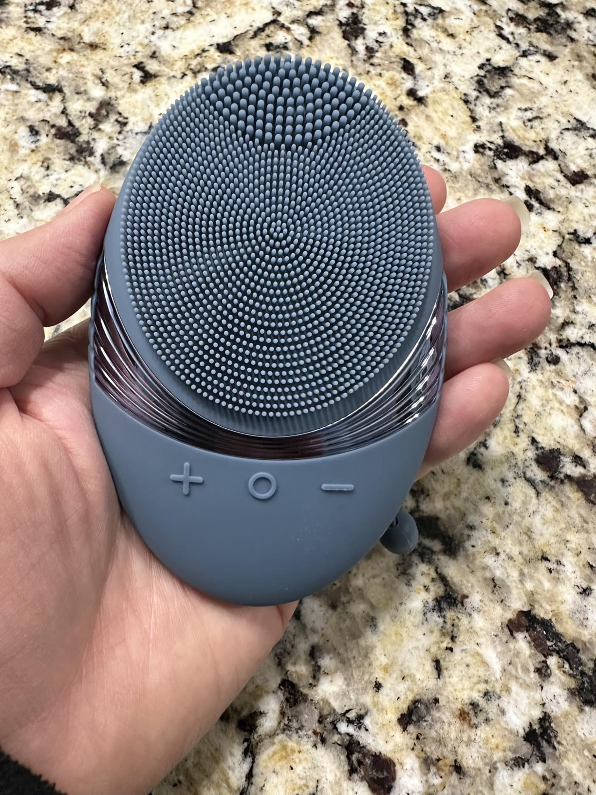 COSLUS FBS01 Facial Cleansing Brush Face Scrubber: Portable Silicone Waterproof Rechargeable Face Wash Brush, 5 Cleansing Modes, Electric Deep Cleaning for Men & Women, Removing Blackhead Exfoliating customer photo 1