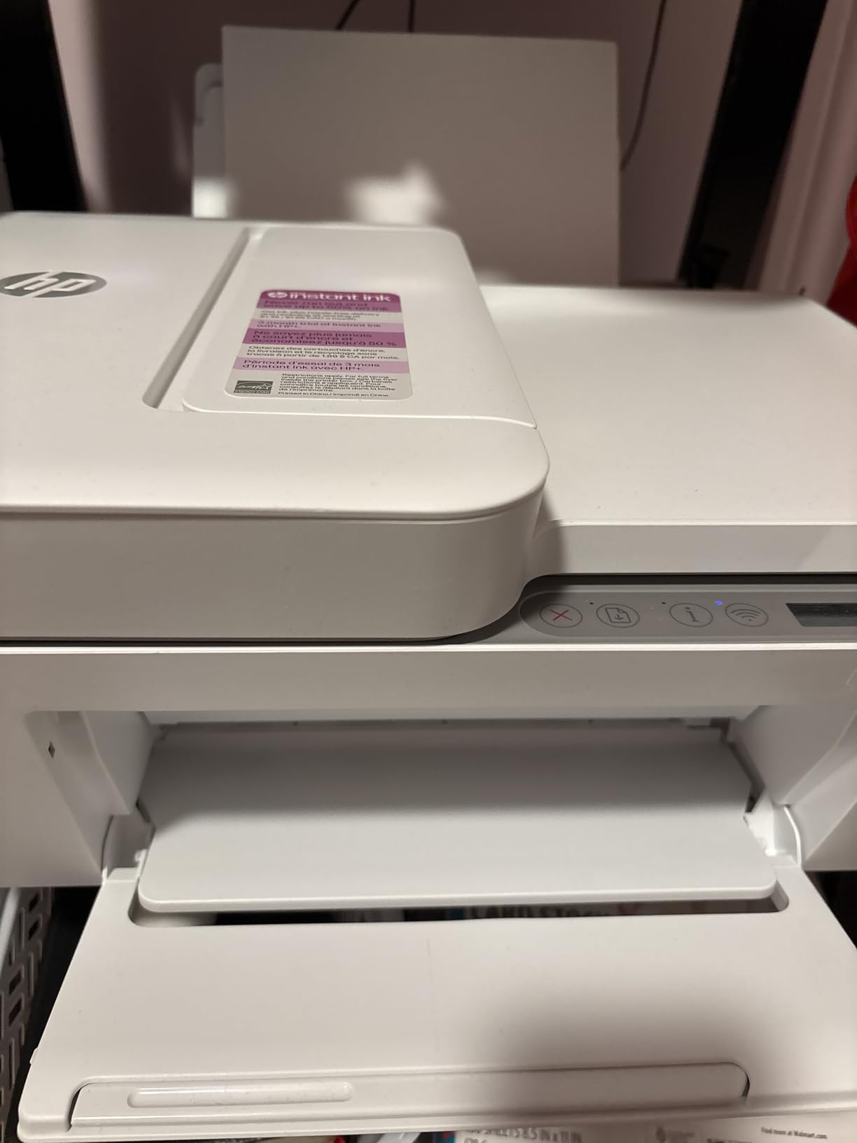 DeskJet 4255e Wireless All-in-One Color Inkjet Printer, Scanner, Copier, Best-for-home, 3 month Instant Ink trial included. This printer is only 2.4 ghz capable. AI-enabled (588S6A) customer photo 1