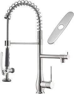 TRINITY Stainless Steel Freestanding Single Bowl Utility Sink for Garage, Laundry Room, and Commercial Use, Includes Pull-Out Faucet, NSF, UPC and cUPC Certified, 36