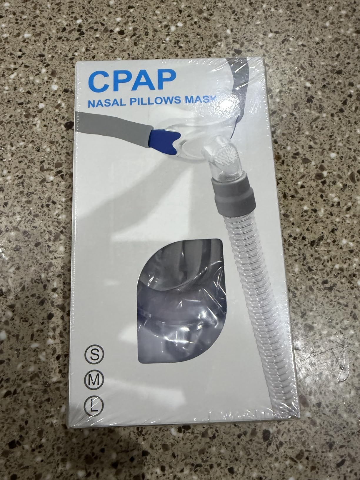 CPAP Masks - Nasal Pillow Mask, CPAP Nose Mask with Headgear, Reusable Sleep Apnea Mask, Includes Small, Medium, Large Cushions customer photo 2