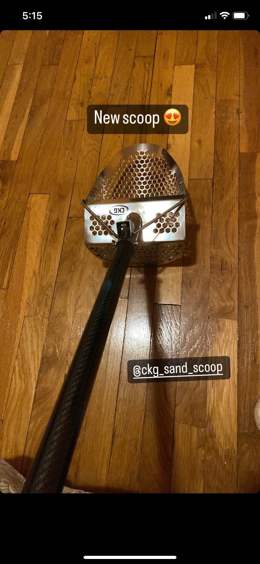 CKG Sand Scoop for Metal Detecting Heavy Duty Sand Sifter Scoop Stainless Steel 304, Metal Detector Scoop Shovel for Treasure Hunting Metal Detector Accessories, 11x7 with Handle customer photo 2