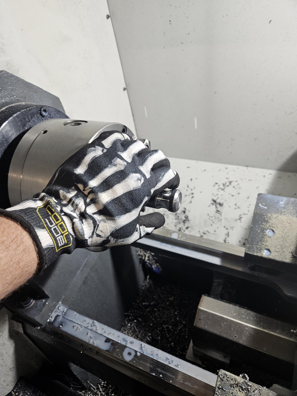 COOLJOB 2 Pairs A4 Cut Resistant Gloves, Grip Nitrile Rubber Coated Safety Work Gloves with Full Touchscreen Fingers customer photo 1