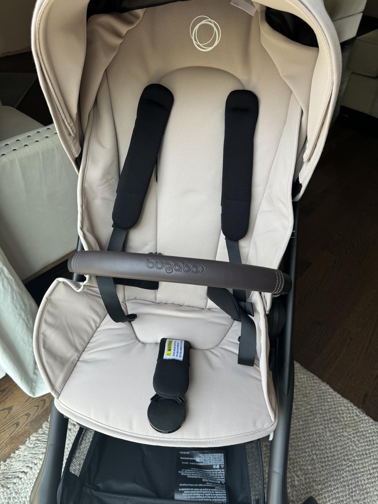 Bugaboo Dragonfly City Stroller with Full-Size Baby Bassinet and Toddler Seat, One Hand Easy Fold in Any Position, Full Suspension, Large Basket, Black Chassis and Desert Taupe Sun Canopy customer photo 2