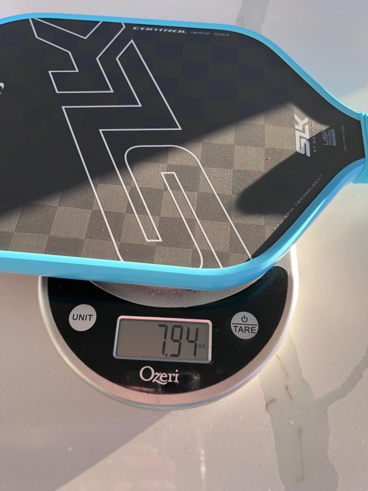 Selkirk SLK Halo Raw Carbon Fiber Pickleball Paddle - T700 Raw Carbon Fiber with 18k Ultraweave Control customer photo 2