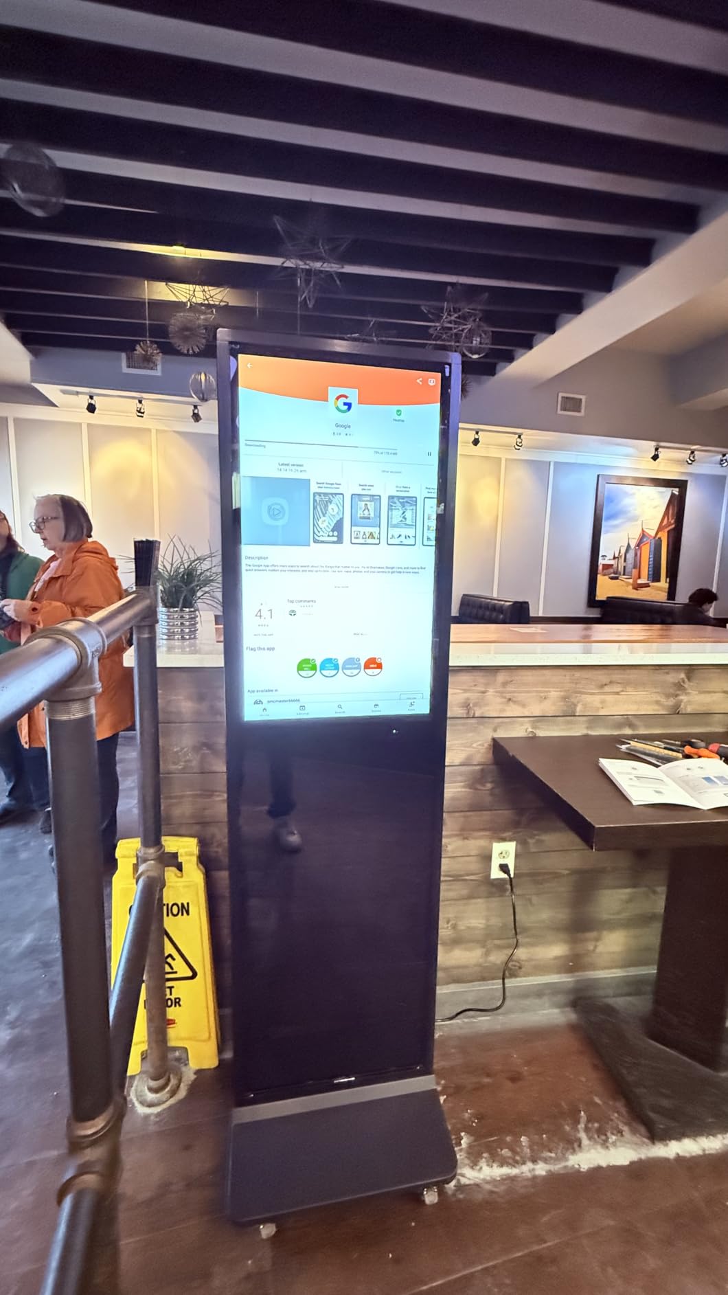 MWE 65 Inch 4K Digital Signage Display Kiosk, Indoor Floor Standing Advertising Display Poster, LCD Commercial Display with Auto Media Player, Android System, HDMI/USB/WiFi customer photo 1