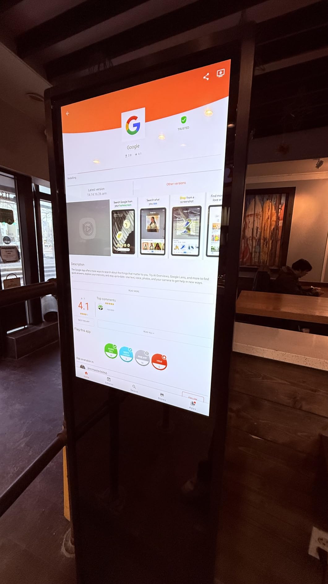 MWE 65 Inch 4K Digital Signage Display Kiosk, Indoor Floor Standing Advertising Display Poster, LCD Commercial Display with Auto Media Player, Android System, HDMI/USB/WiFi customer photo 2