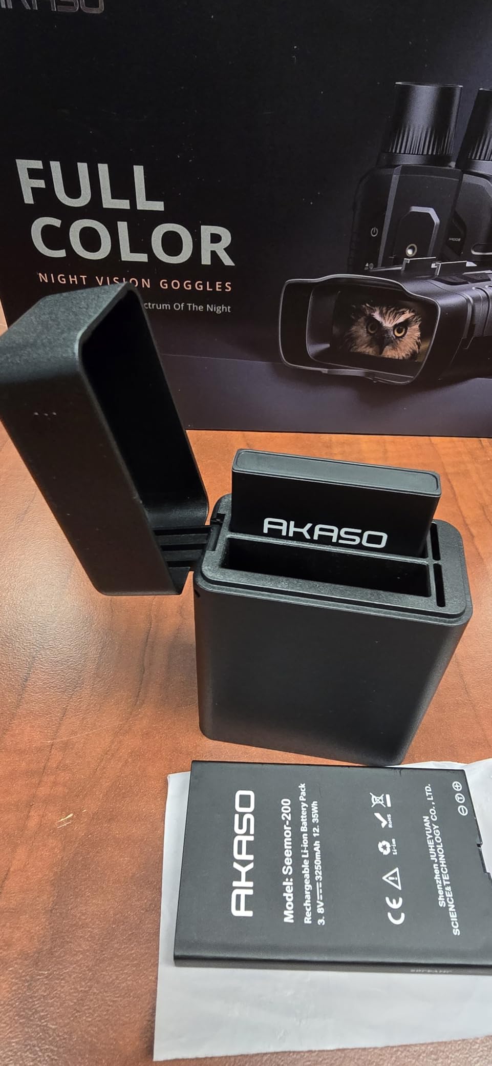 AKASO Seemor-200 Night Vision Goggles - 4K Full Color Night Vision Binoculars for Adults, App-Enabled Photo and Video Saving, AI-ISP 3280FT Viewing Range, 16x Digital Zoom for Camping Hiking & Security customer photo 2