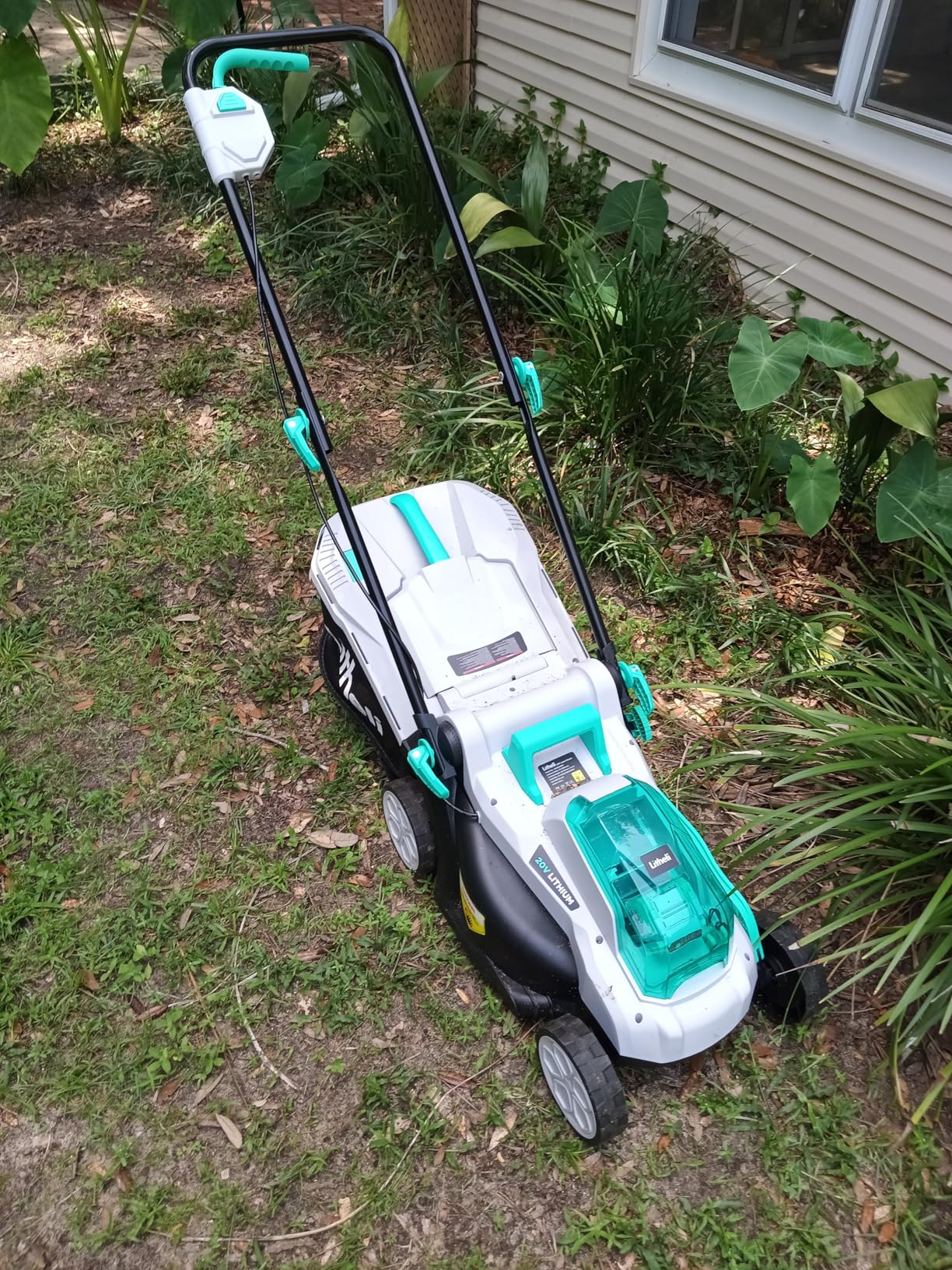 Litheli Cordless Lawn Mower 13 Inch, U20 Handy+ 20V Electric Lawn Mowers for Garden, Yard and Farm, 5 Heights Adjustment, Light Weight,4.0Ah Portable Battery Included customer photo 2