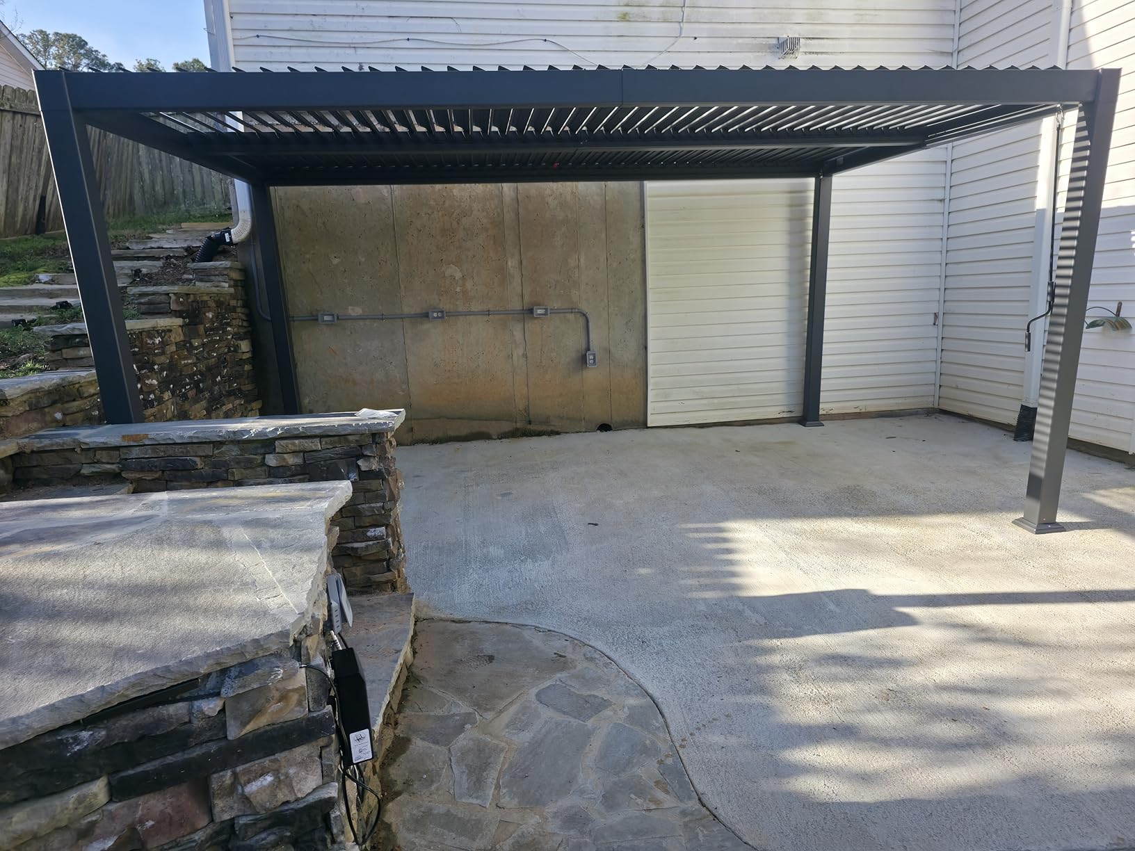 Louvered Pergola 10' x 12' Aluminum Outdoor Pergola with Adjustable Louvers Roof and Integrated Drainage System 70 Mph High Wind Resistant Small Pergolas for Patio Deck Porch Yard customer photo 1