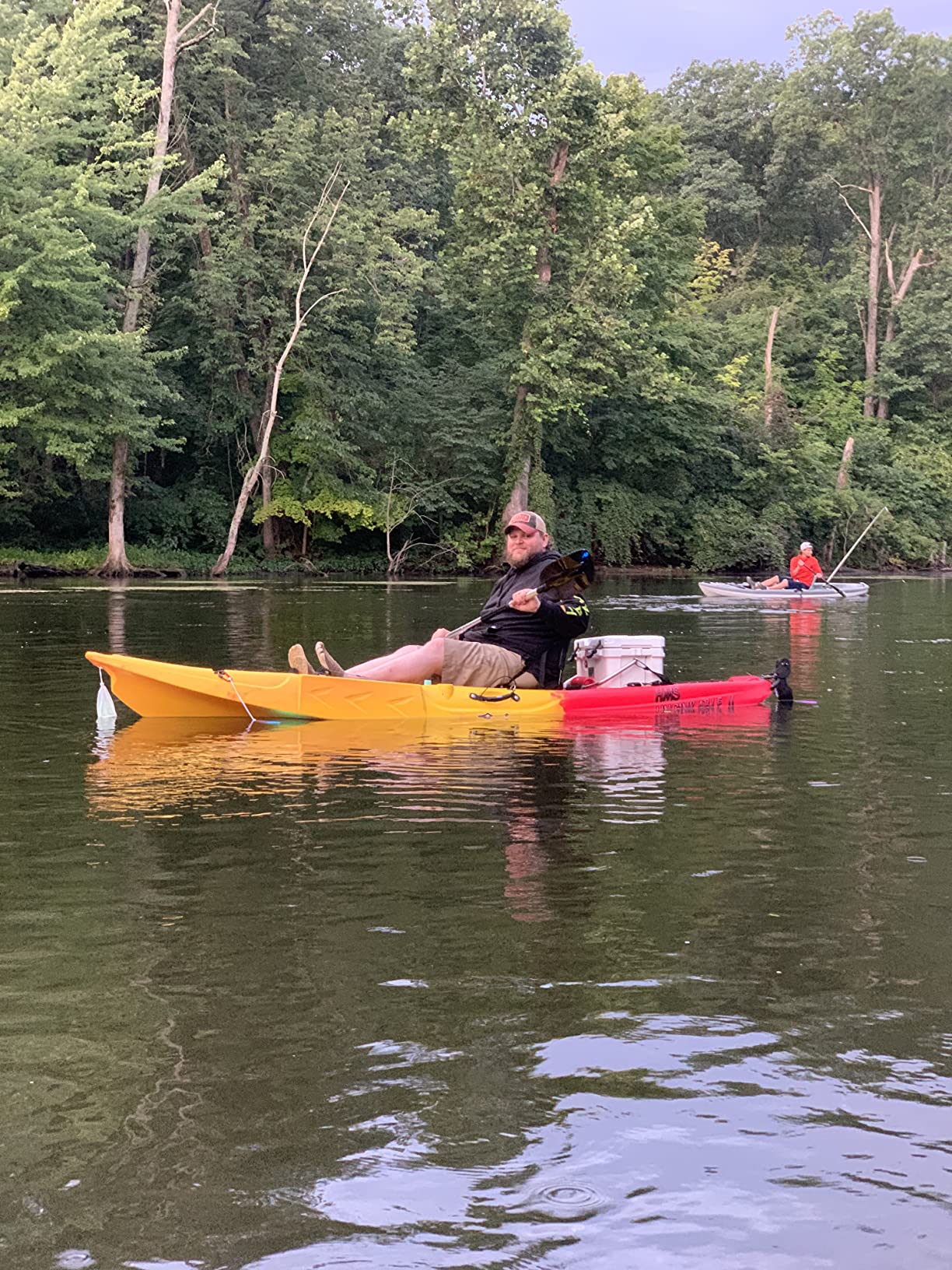 Brooklyn 11.5 Pro Single Sit-On-Top Fishing Kayak by BKC, Stable Hull, 550 lb Capacity, Rudder Steering, Dry Hatches, Rod Holders & Adjustable Seat customer photo 1