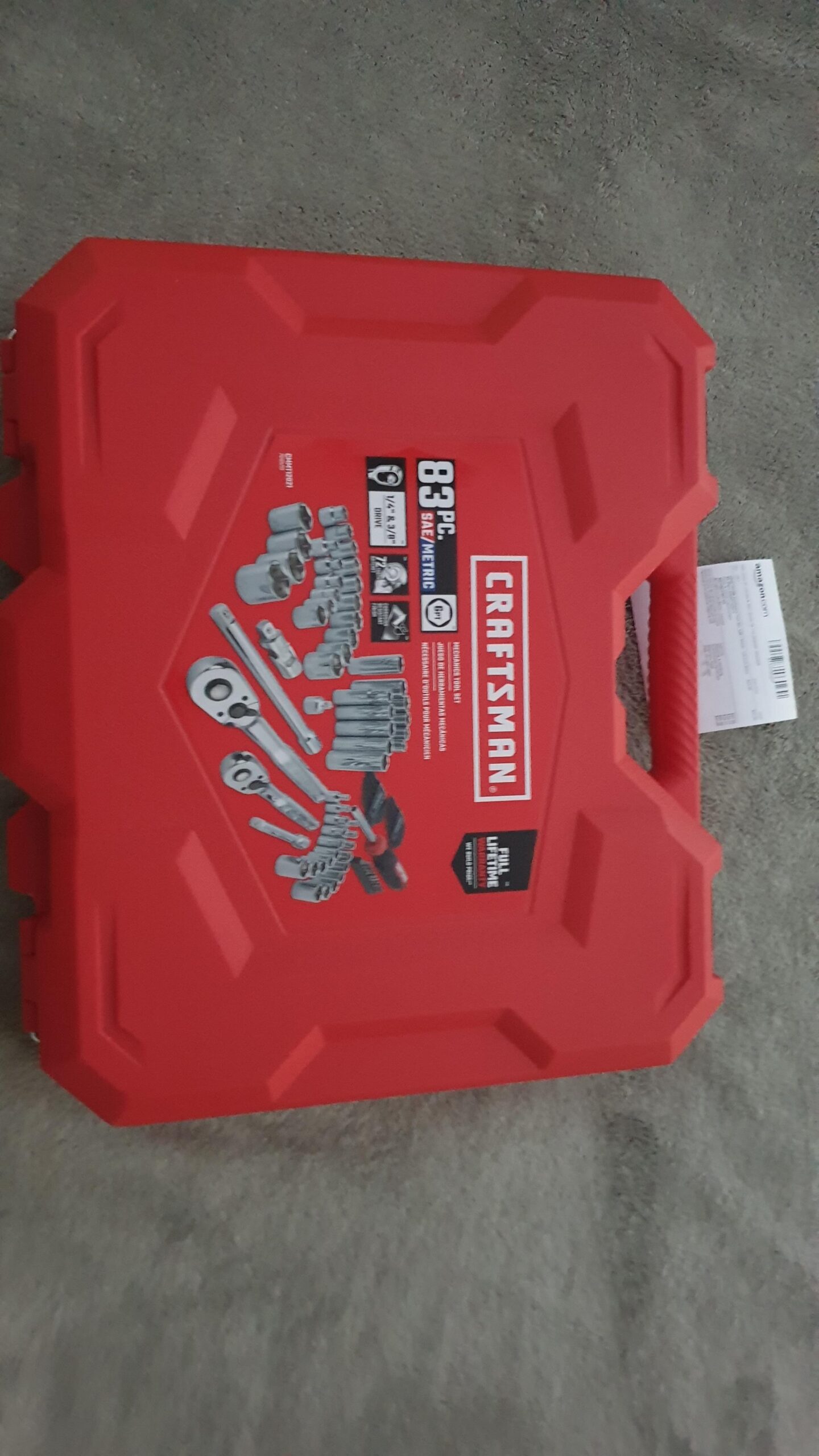CRAFTSMAN Mechanics Tool Set, 83 Piece Hand Tool and Socket Set SAE/Metric (CMMT12121) customer photo 1