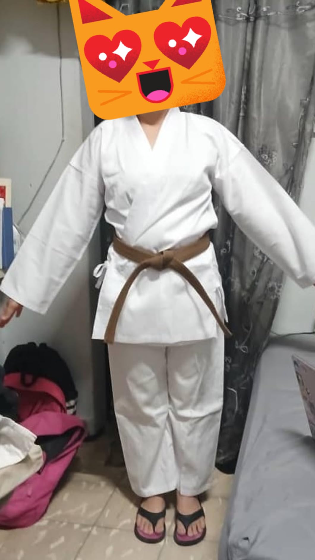 Karate Uniform for Kids & Adults Lightweight Student Gi Pants and Jackets for Martial Arts Uniform With Free Belt customer photo 2