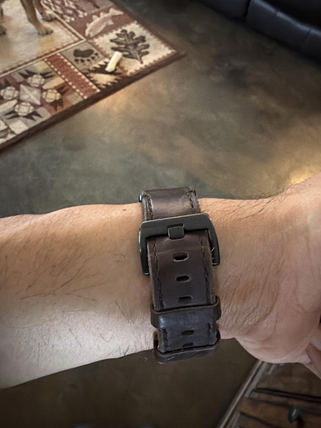 Soft Horween Leather Watch Band Compatible With Garmin, Strap For Fenix/Forerunner/Approach/MARQ/Quatix/D2 Series/Instinct/Epix/Tactix/Foretrex customer photo 1