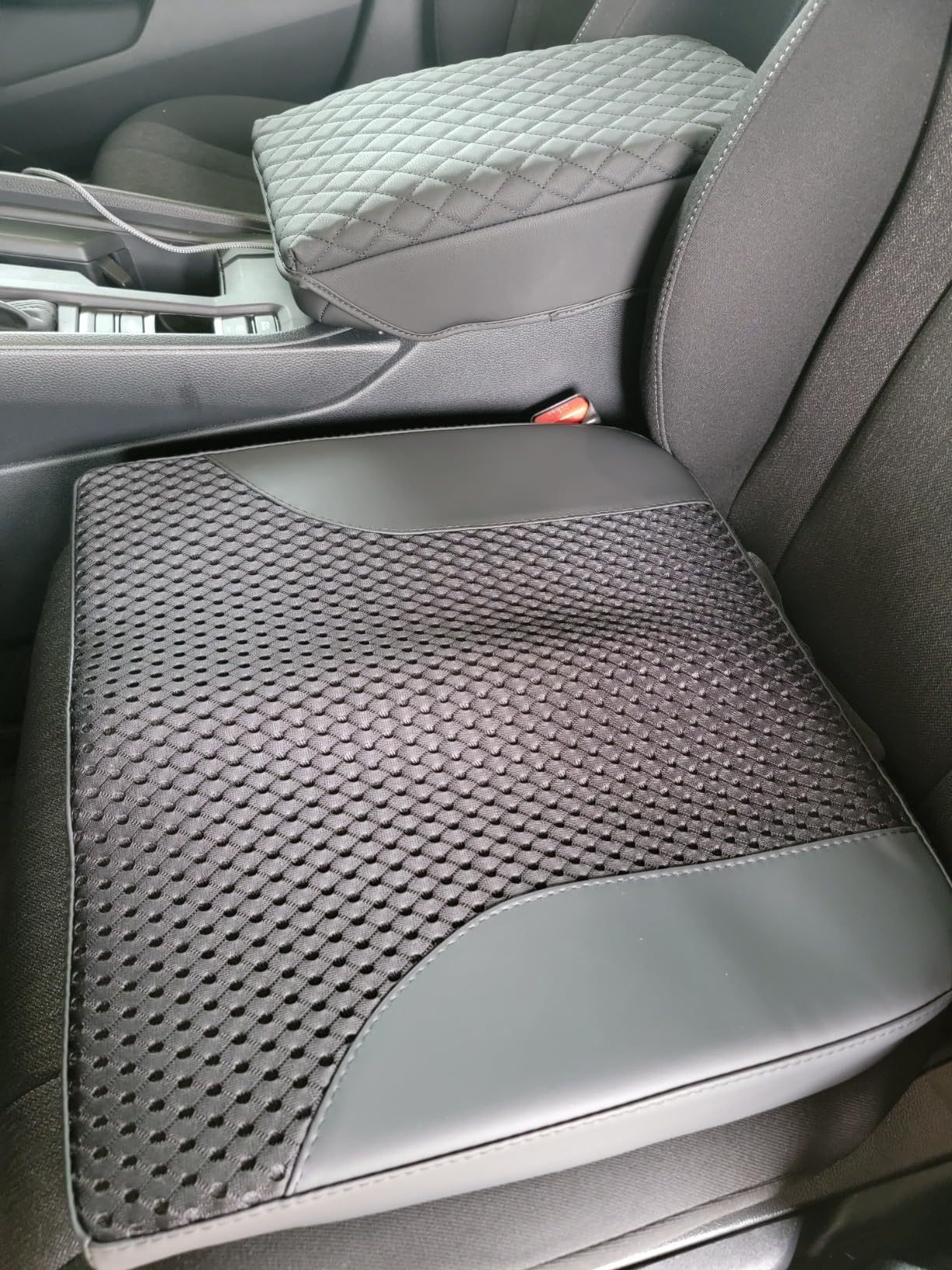 Car Seat Cushion, Comfortable Memory Foam Seat Pillow for Driving, Sciatica-Back Pain Relief, Cushion for Car-Truck, Office, Wheelchair - Black customer photo 2