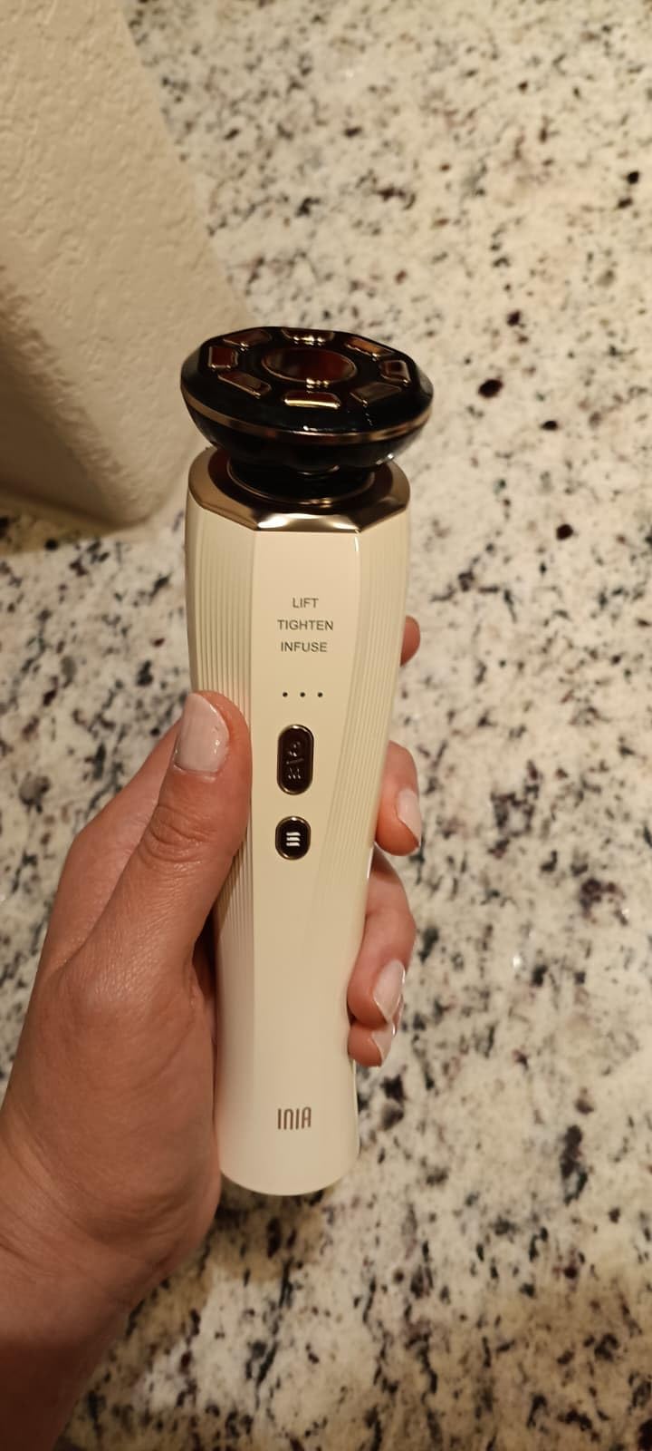 INIA 3-in-1 Red Light Therapy for Face and Neck Beauty Device for Puffiness & Skin Firming Skincare Tool customer photo 1