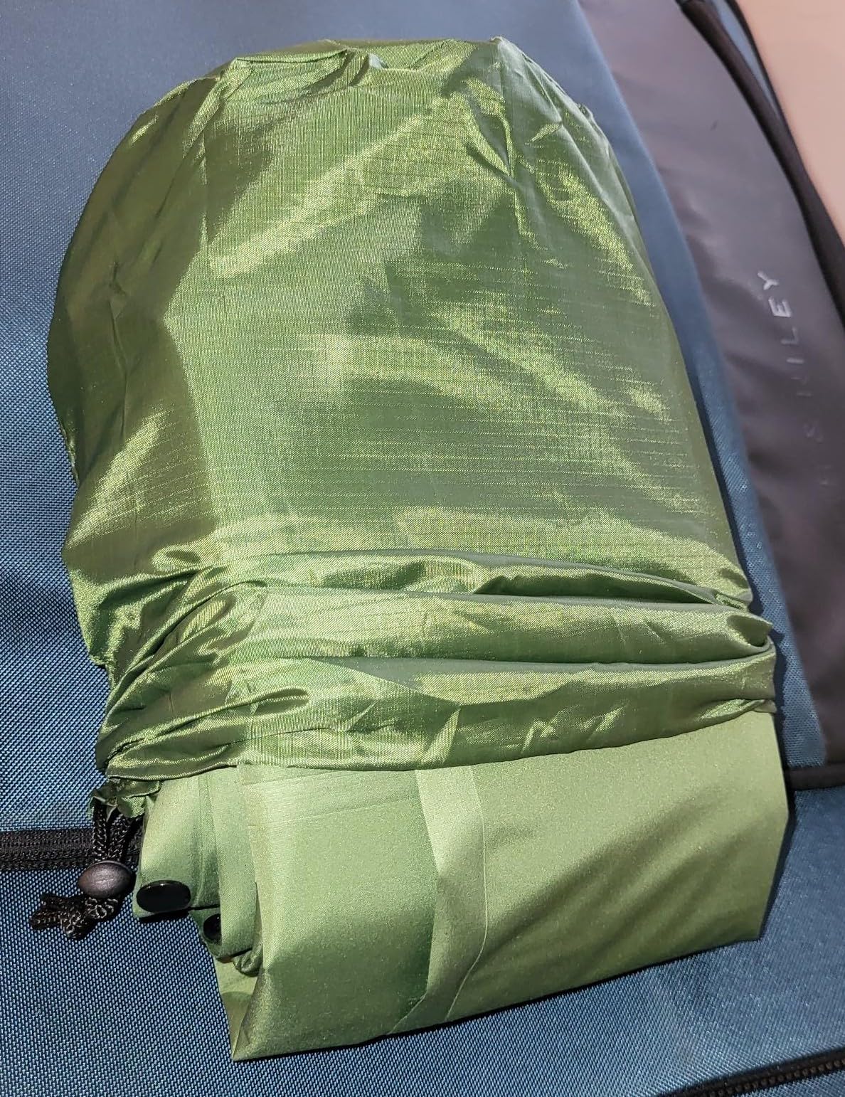 Camping Sleeping Pad, Extra Thick 5 Inch Camping Mat with Pillow Built-in Foot Pump Inflatable Sleeping Pads Compact for Camping Backpacking Hiking Traveling Tent（Green） customer photo 1