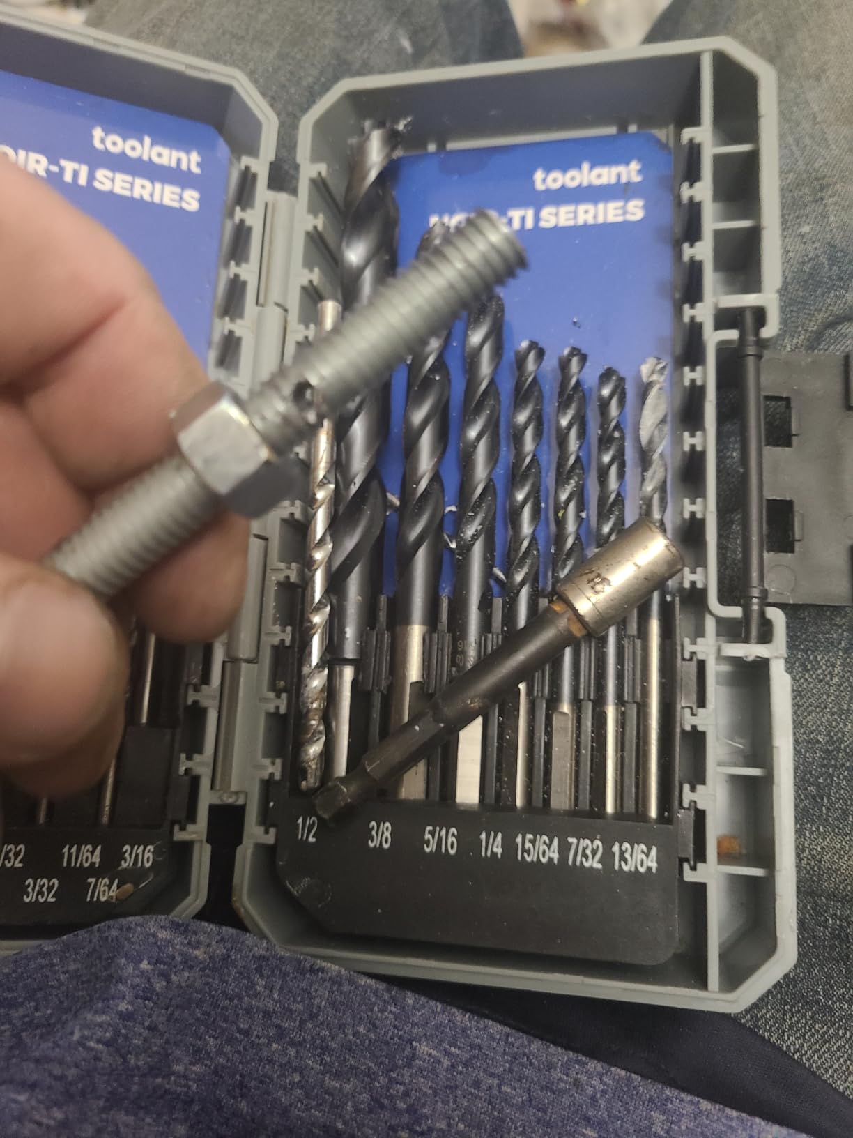 toolant Cobalt Drill Bit Set for Metal and Steel (Pro), Titanium Aluminum Nitride Coated (TiAlN) with Bullet Point Tip, for Hardened Metal, Stainless Steel, 21pcs 1/16