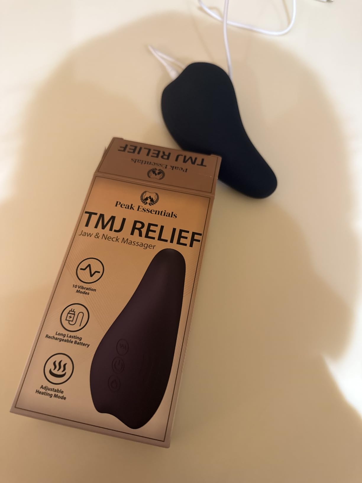 TMJ Relief Products Jaw Massager with Advanced Heating Modes - TMJ Massager - Jaw Massager TMJ - Ergonomic TMJ Massage Tool - Gentle Vibrations and Heat for Pain Relief, Tension, and Stiffness customer photo 1