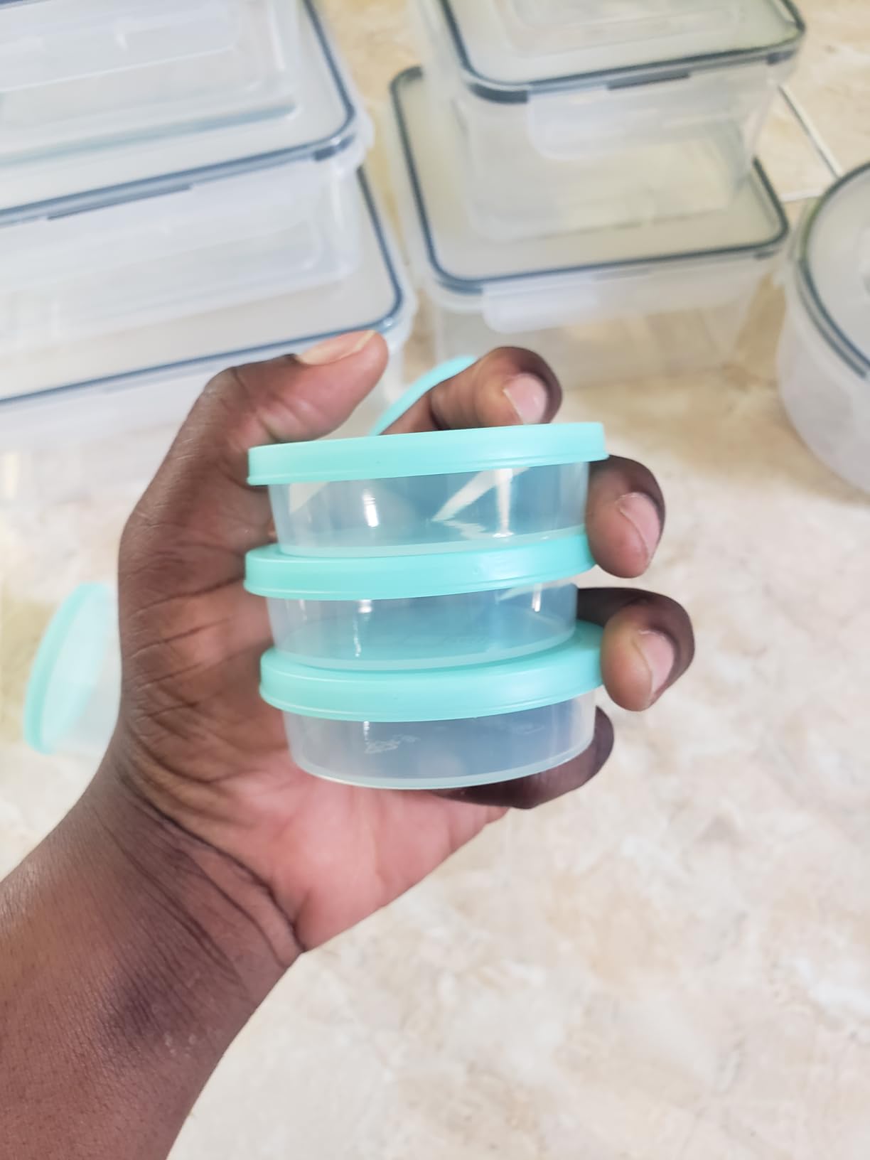 40 Piece Food Storage Containers with Lids(20 Containers & 20 Lids), BPA-Free Plastic Food Containers for Kitchen Storage and Organization, Leak Proof Meal Prep Container, Includes Labels & Pen customer photo 1