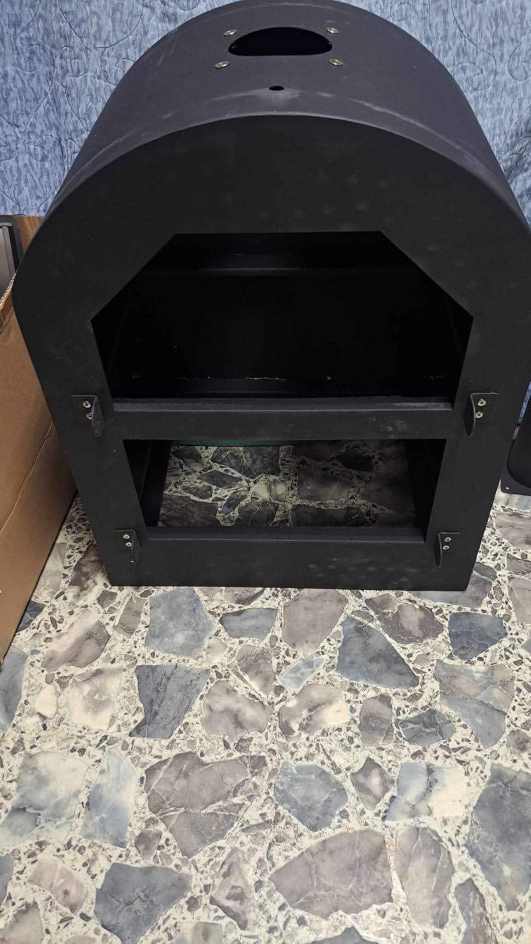 Giantex Pizza Oven Outdoor - Wood Fired Pizza Oven with 2 Side Tables, Pizza Stone, Pizza Peel, Cover, Cooking Grids, Pizza Maker on Wheels for Outside Charcoal Grill Backyard Party Camping customer photo 1