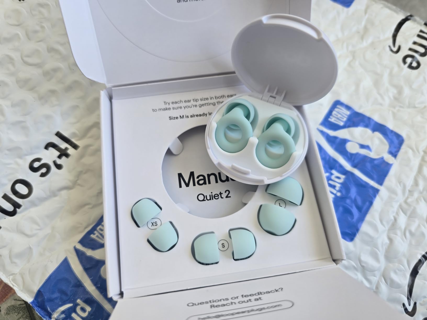 Loop Quiet 2 Ear Plugs - Ultra-Comfy Reusable 24dB (SNR) Noise-Reducing Earplugs for Sleep, Deep Focus, Travel, Noise Sensitivity, Flexible Hearing Protection, Customizable Fit customer photo 1