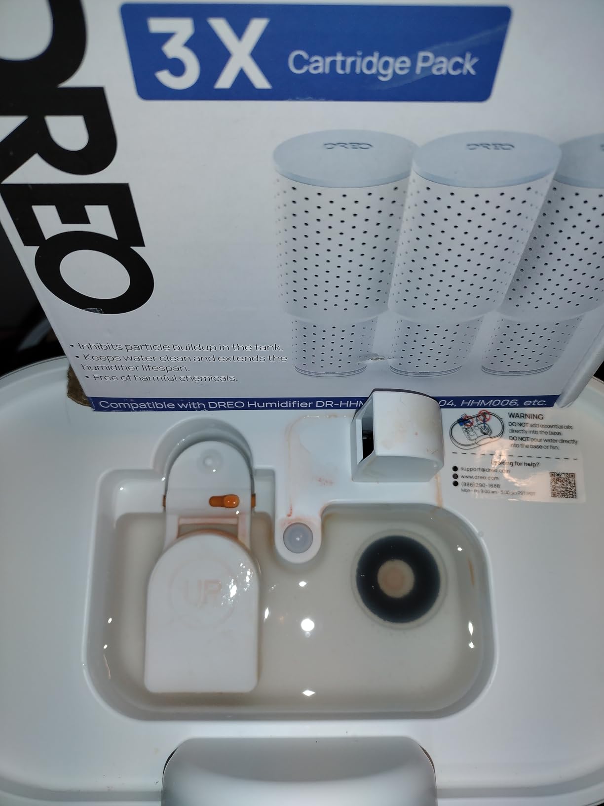 DREO 6L Top Fill Humidifiers for Bedroom, 60H Runtime 28 dB Quiet Supersized Cool Mist Air Humidifiers for Large Room, Baby Nursery, Plant, Indoor, Night Light, Easy to Clean, Precise Humidity Control customer photo 1
