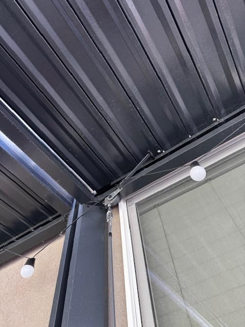 Domi Outdoor Pergola 10x16FT with Adjustable Steel Roof, Louvered Pergola Aluminum Frame for Backyard, Garden and Lawn,Dark Gray customer photo 1
