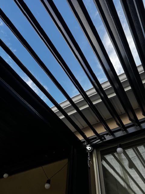 Domi Outdoor Pergola 10x16FT with Adjustable Steel Roof, Louvered Pergola Aluminum Frame for Backyard, Garden and Lawn,Dark Gray customer photo 2