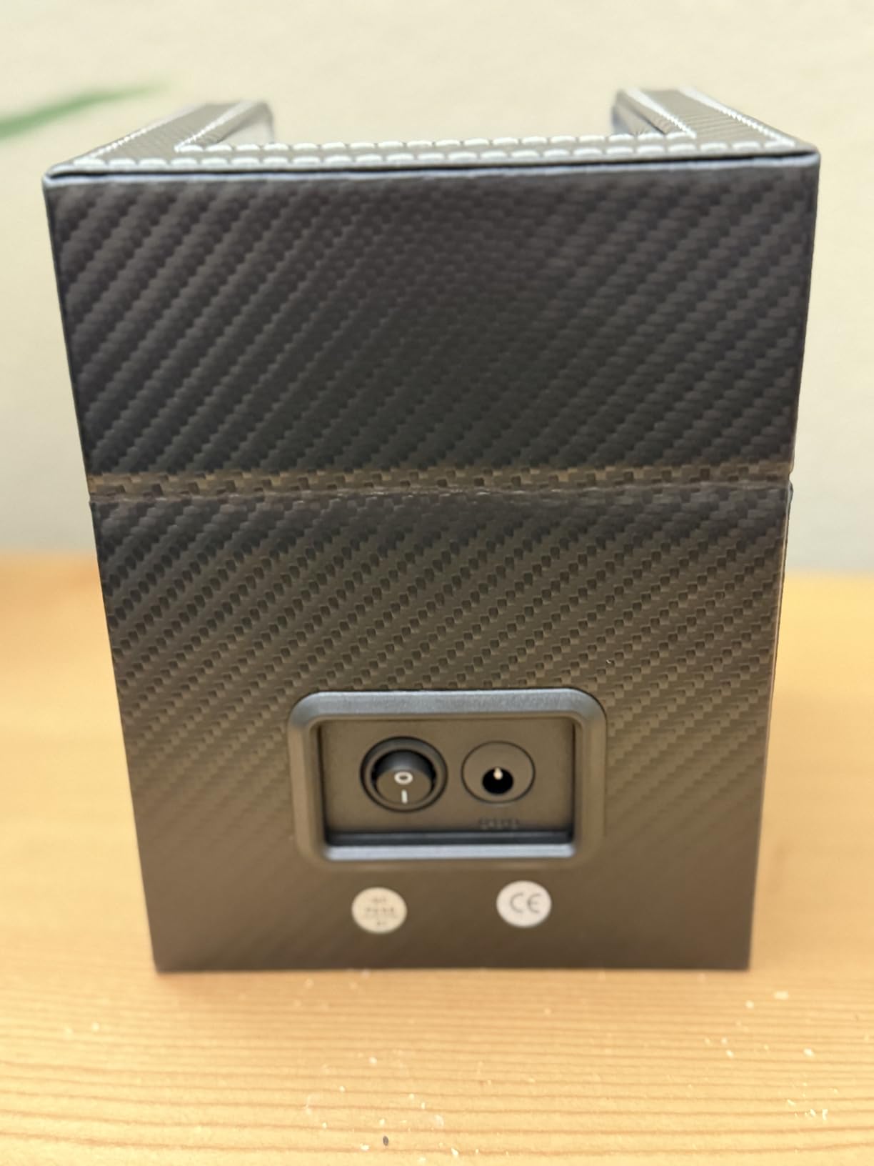Watch Winder for Automatic Watches: Automatic Single Watch Winder Box with Japanese Quiet Motor, Rotating Watch Case in Black Carbon Fiber Leather, Gifts for Men Collectors customer photo 2