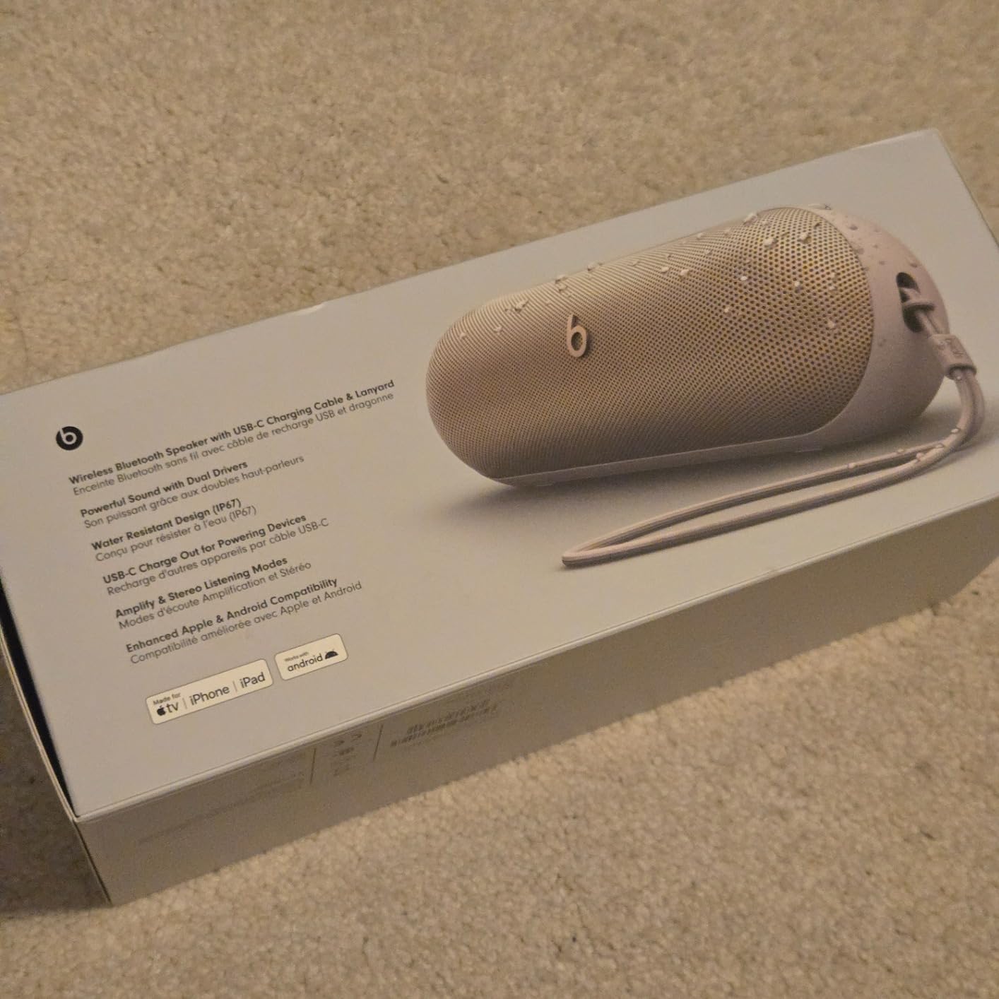 Beats Pill - Portable Bluetooth Speaker - Up to 24H Battery Life, Water Resistant, Bluetooth, Apple & Android Compatible, Seriously Loud Sound for Home, Outdoor and Travel - Champagne Gold customer photo 2
