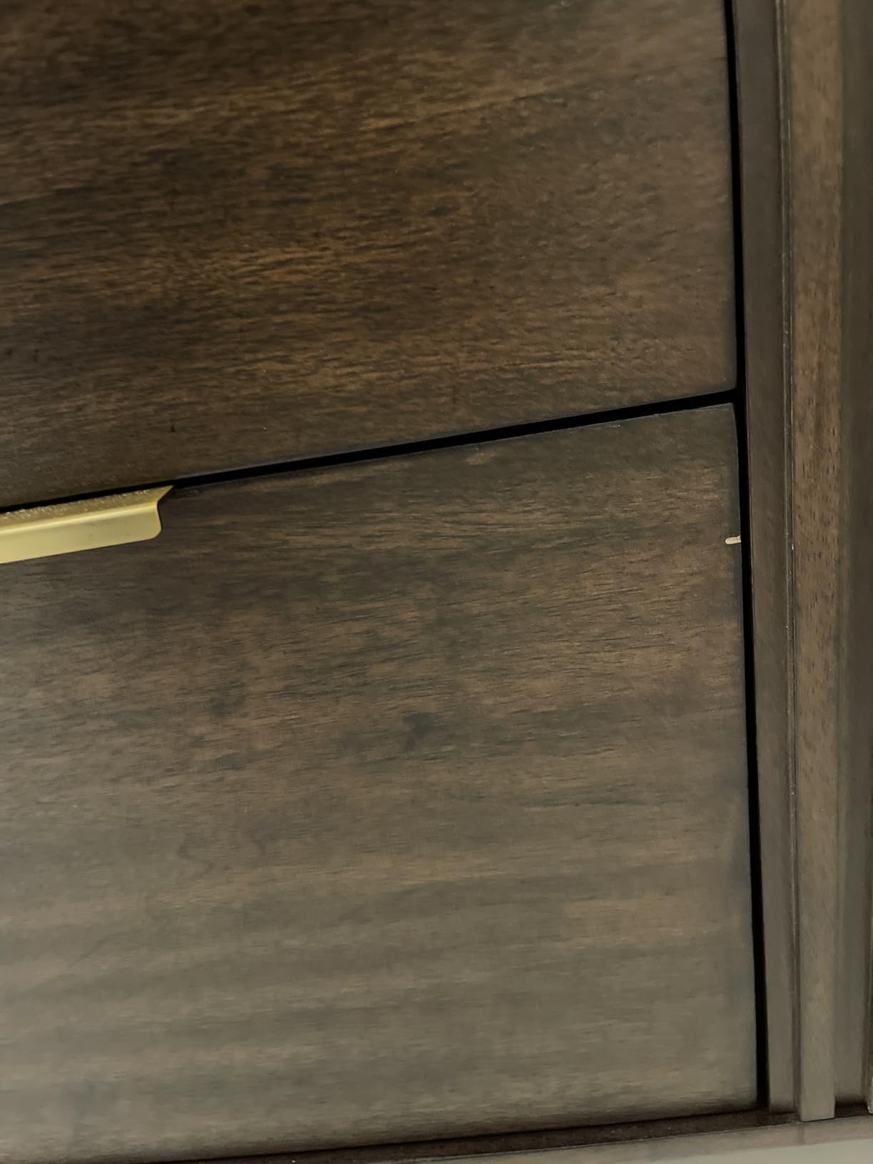 OVE Decors Indy 72 in. Undermount Double Sink Bathroom Vanity with White Engineered Marble Top, Rustic Ash customer photo 2